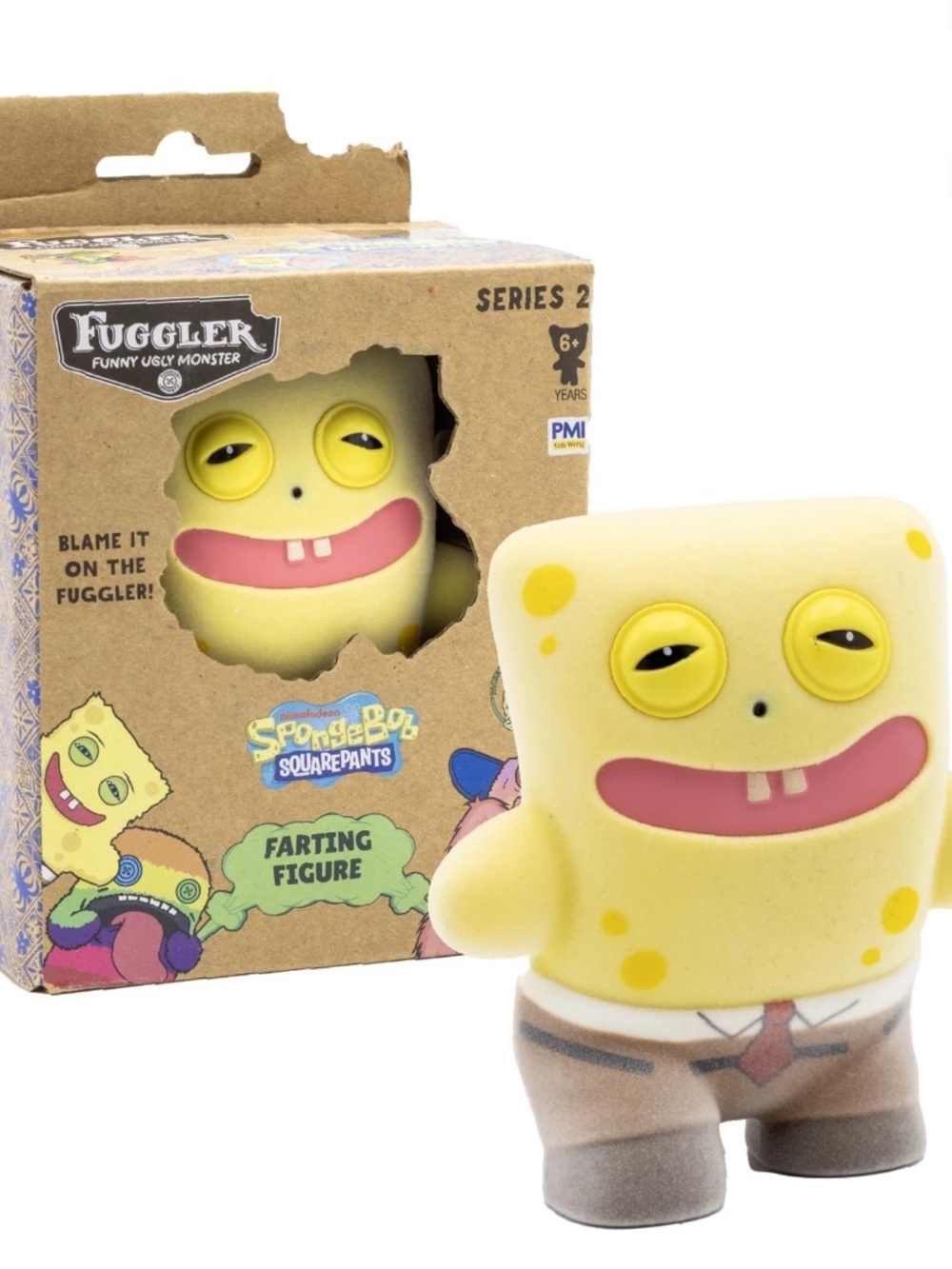 Farting Fuggler x SpongeBob Figure - Novelty Kids Toy